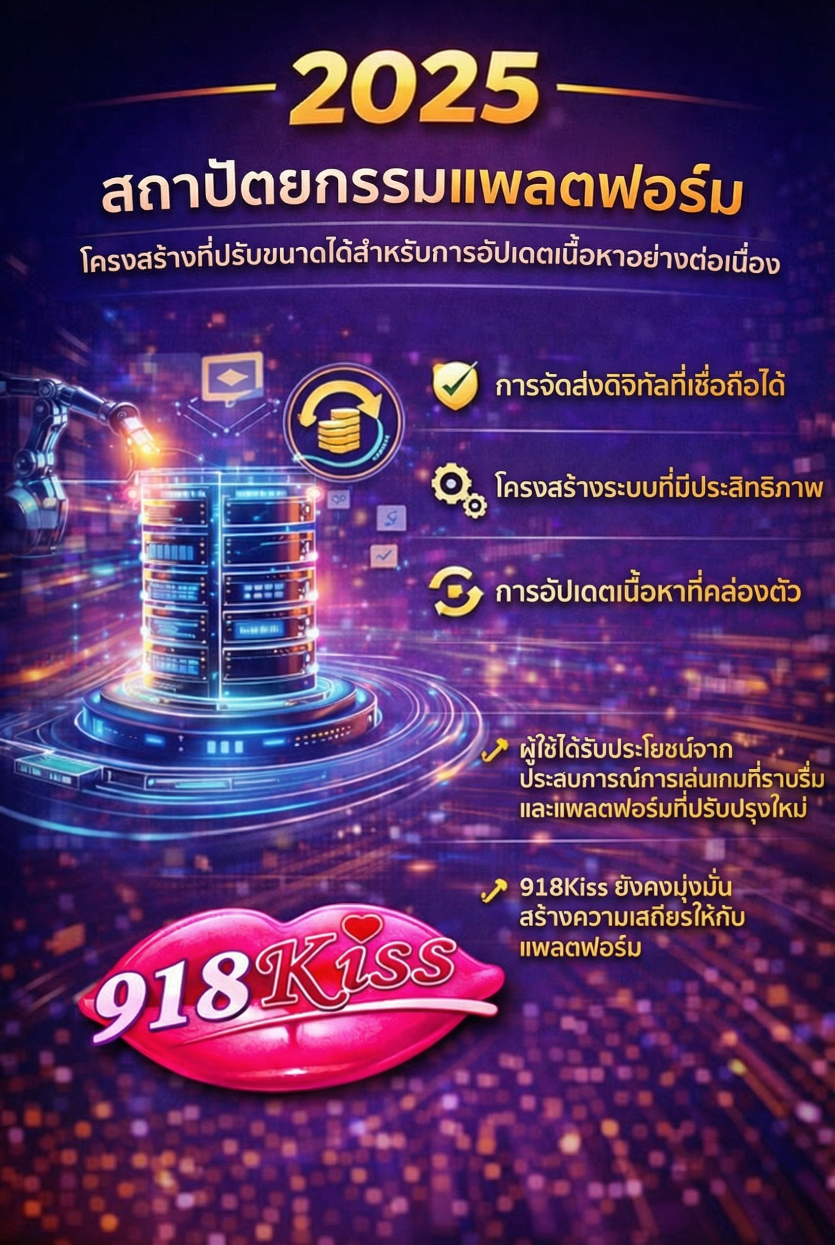 2025 การอัปเกรดโครงสร้างแพลตฟอร์ม